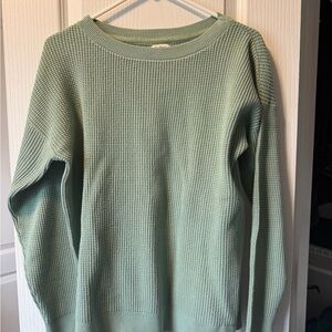 L.L. Bean Women’s Waffle Cotton Sweater- Large